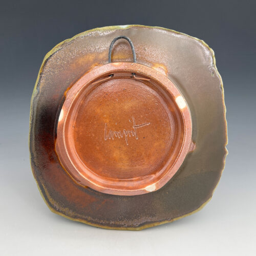 Salt-fired Stoneware Plate, wired to hang - Image 2