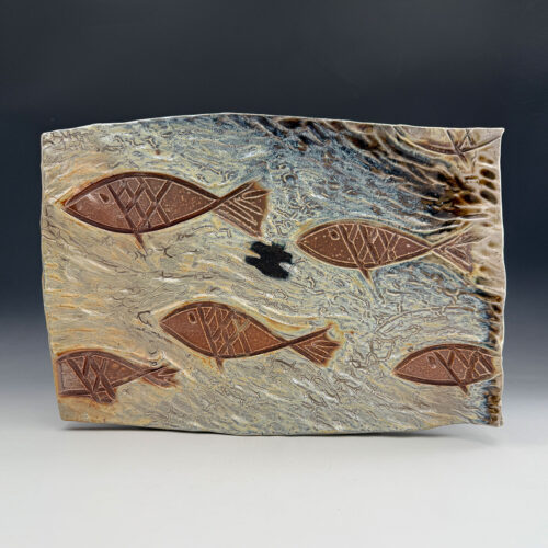 Stoneware Fish Tray